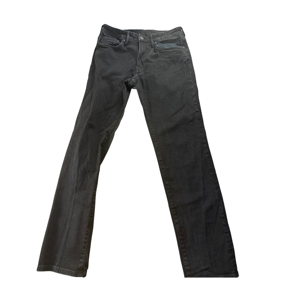 H&M‎ Mens Regular Fit Black Denim Jeans Size 31x32